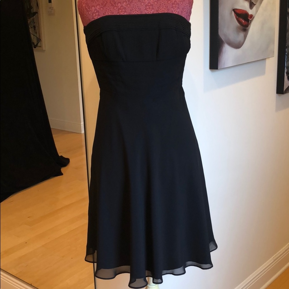 White House Black Market Black Strapless Dress